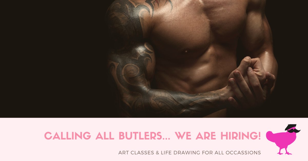 HensWithPens's tweet photo. Hens With Pens are hiring new buff butlers to work to all over the UK.  Hit the link below to apply

https://t.co/LiSKghGeLn

#buffbutlers #butlersinthebuff #nudebutlers  
#henswithpens #hendo #lifedrawing #lifemodel #nudemodel https://t.co/VfmqeZZA7A