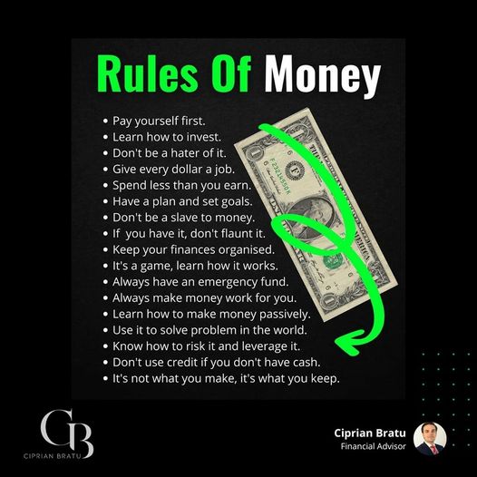 lamciprian's tweet image. Rules of money... 🕵️‍♂️ If you want to Start a Side Hustle, do follow📈👇🏾

#financialfreedom #sidehustle #startsidehustle #stayfocused #stockmarket #stockmarketindia #sharemarketindia #investingstrategy #investingbooks #businessideas #onlinebusinesses #onlinebusinesstips