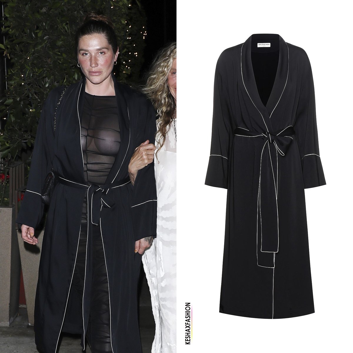 kesha wore a sheer black mesh dress Kesha Wore a Sheer Black Mesh Dress With a Thong and Nothing ElseSee Pic