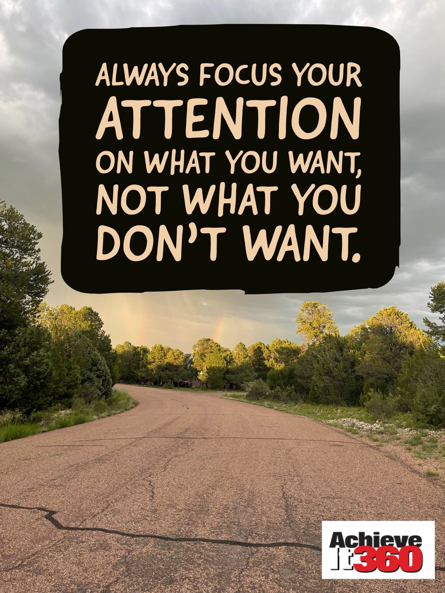 Always #FOCUS your attention on what you want, not what you don’t want. #clarity #goals #midjourney #tuesdaymotivations