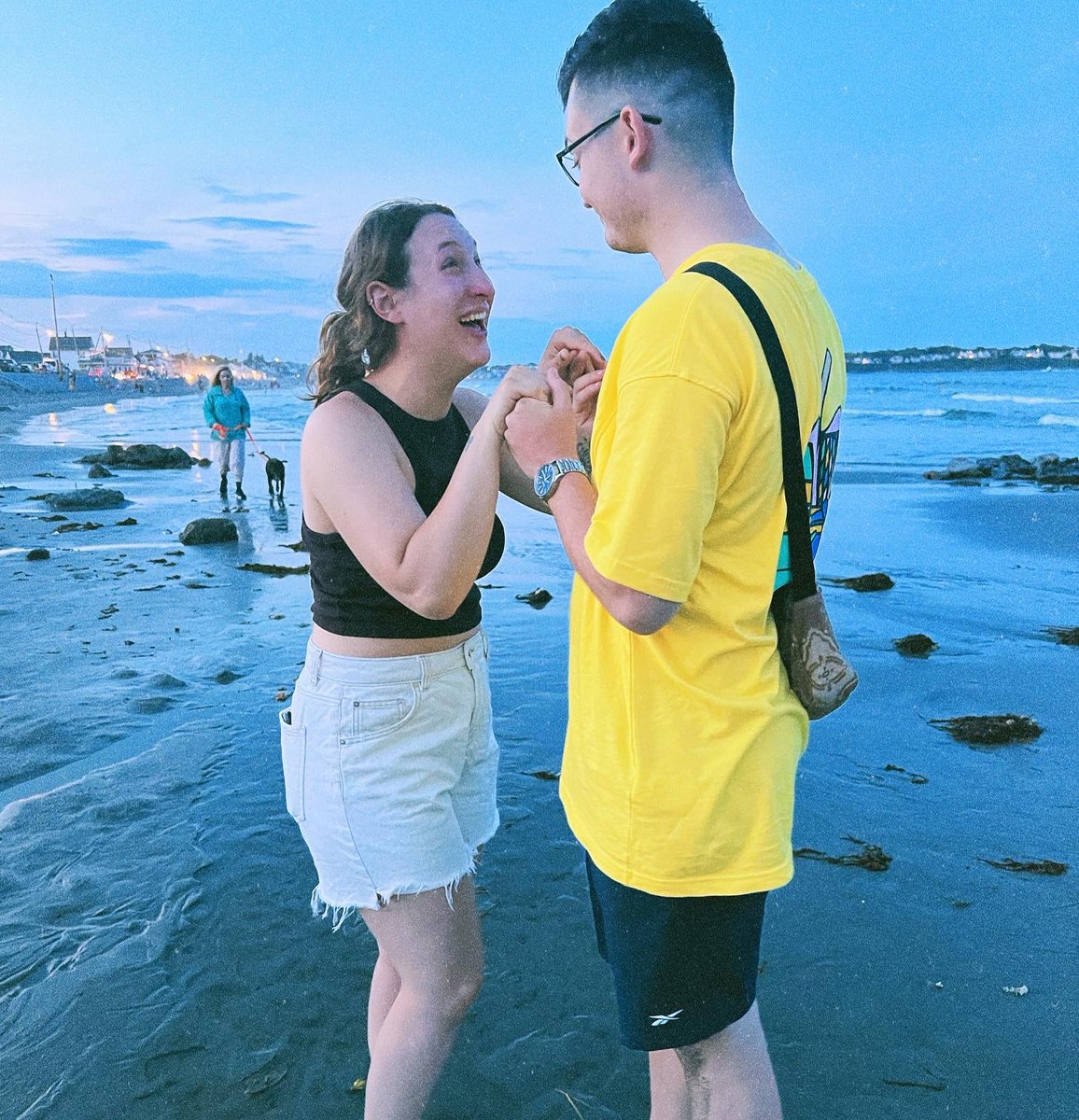 brensshh's tweet photo. update: we’re engaged! https://t.co/0VzTdOlT7c