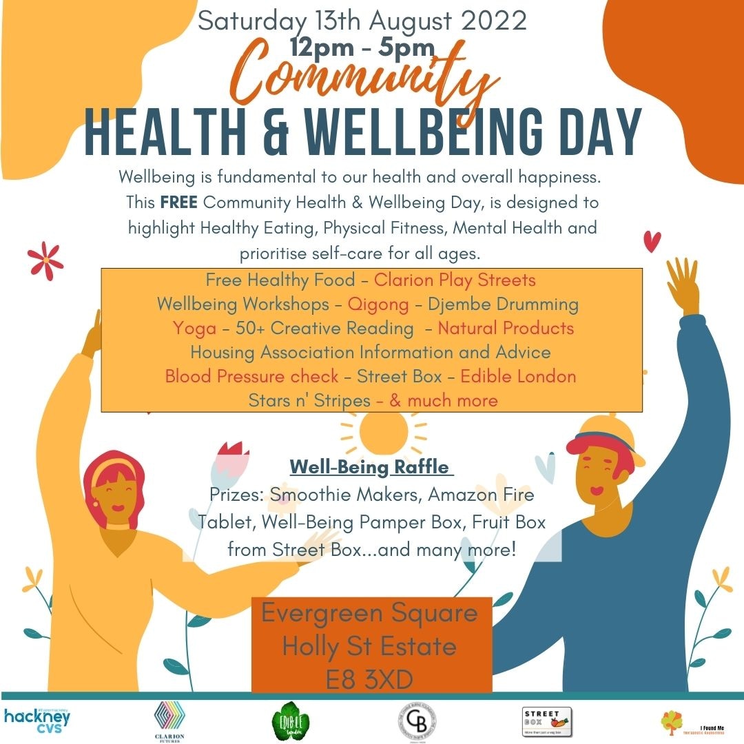 TheCharlieBurn2's tweet photo. CBF health and wellbeing day Sat 13th Aug - 12pm to 5pm. Come and enjoy the fun, games &amp; workshops all focused around self care, for all ages. 🤗❤️  information stalls, affordable wellbeing products. FREE FOOD👅💦  a raffle with great prizes. 🎁@hackneycvs
@ClarionFutures https://t.co/zk7MDH53FE