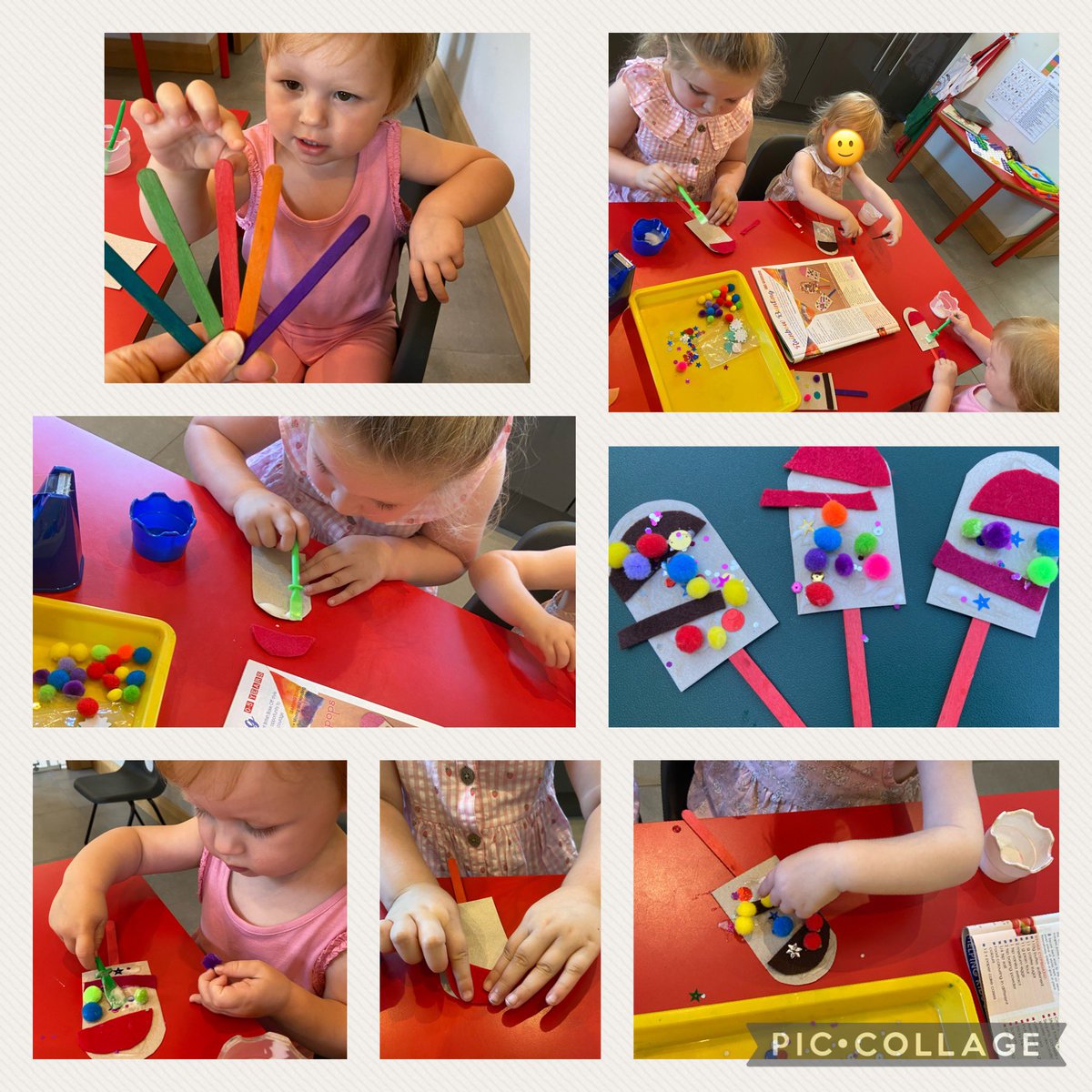 still_kel's tweet photo. A lovely morning of arts and crafts with these summertime lollypops from #creativesteps magazine! They look good enough to eat! 😀👏🍭@Cr8iveSteps_mag #CreativeDevelopment @PACEYchildcare @homebasedchildcare https://t.co/tpFcMq5NX8