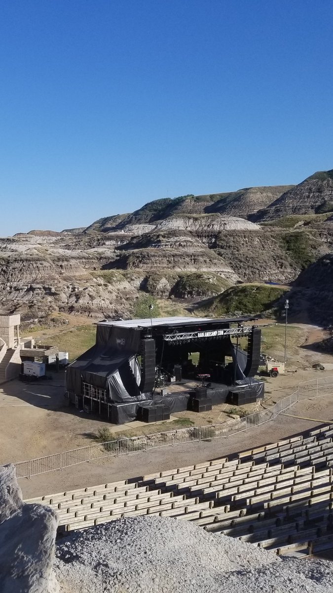 Badlands Amphitheatre (@badlandsamp) on Twitter photo We're getting ready for <a href="/TomCochraneMUS/">Tom Cochrane</a> at the Badlands Amphitheatre. Nothing like a Canadian Icon surrounded by the ancient hills of the Canadian Badlands We're getting ready for <a href="/TomCochraneMUS/">Tom Cochrane</a> at the Badlands Amphitheatre. Nothing like a Canadian Icon surrounded by the ancient hills of the Canadian Badlands