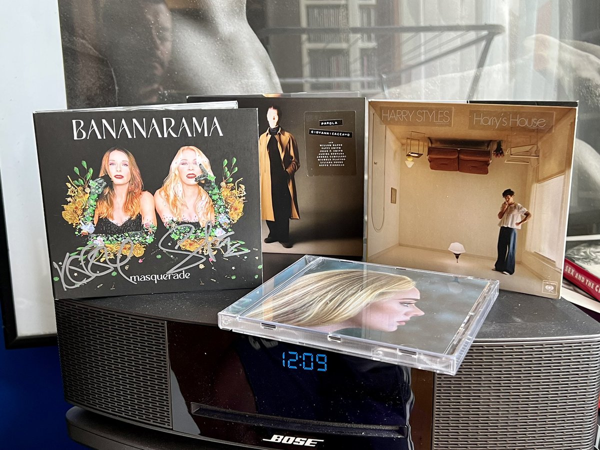 The soundtrack of my summer ☀️ 
- <a href="/VivaBananarama/">Bananarama Official</a> Masquerade 
- <a href="/Adele/">Adele</a> 30
- <a href="/Harry_Styles/">Harry Styles.</a> Harry’s House
- <a href="/giov_caccamo/">Giovanni Caccamo</a> Parola