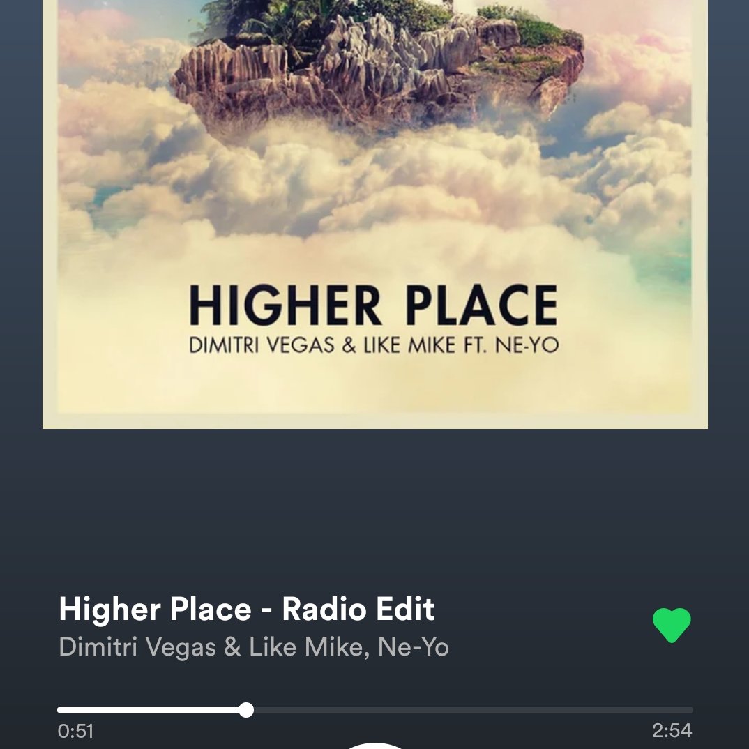 lovecracko's tweet photo. Today's song on repeat #higherplace https://t.co/E4NN9kZhx2