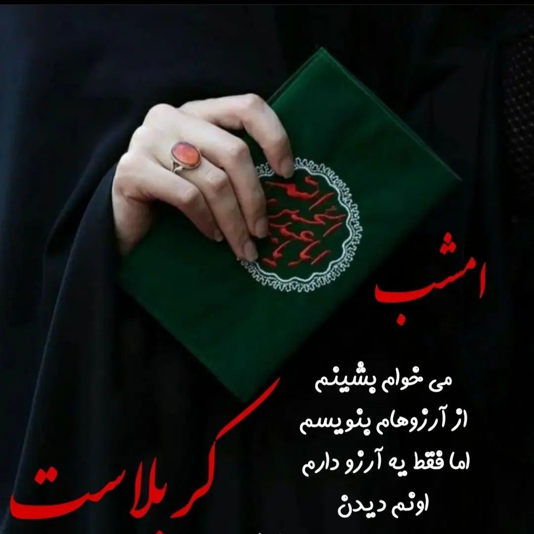 NiloofarZs's tweet photo. آرزویم کربلاست
#حب_الحسین_یجمعنا
#ما_ملت_امام_حسینیم https://t.co/sGBVgBCiPw