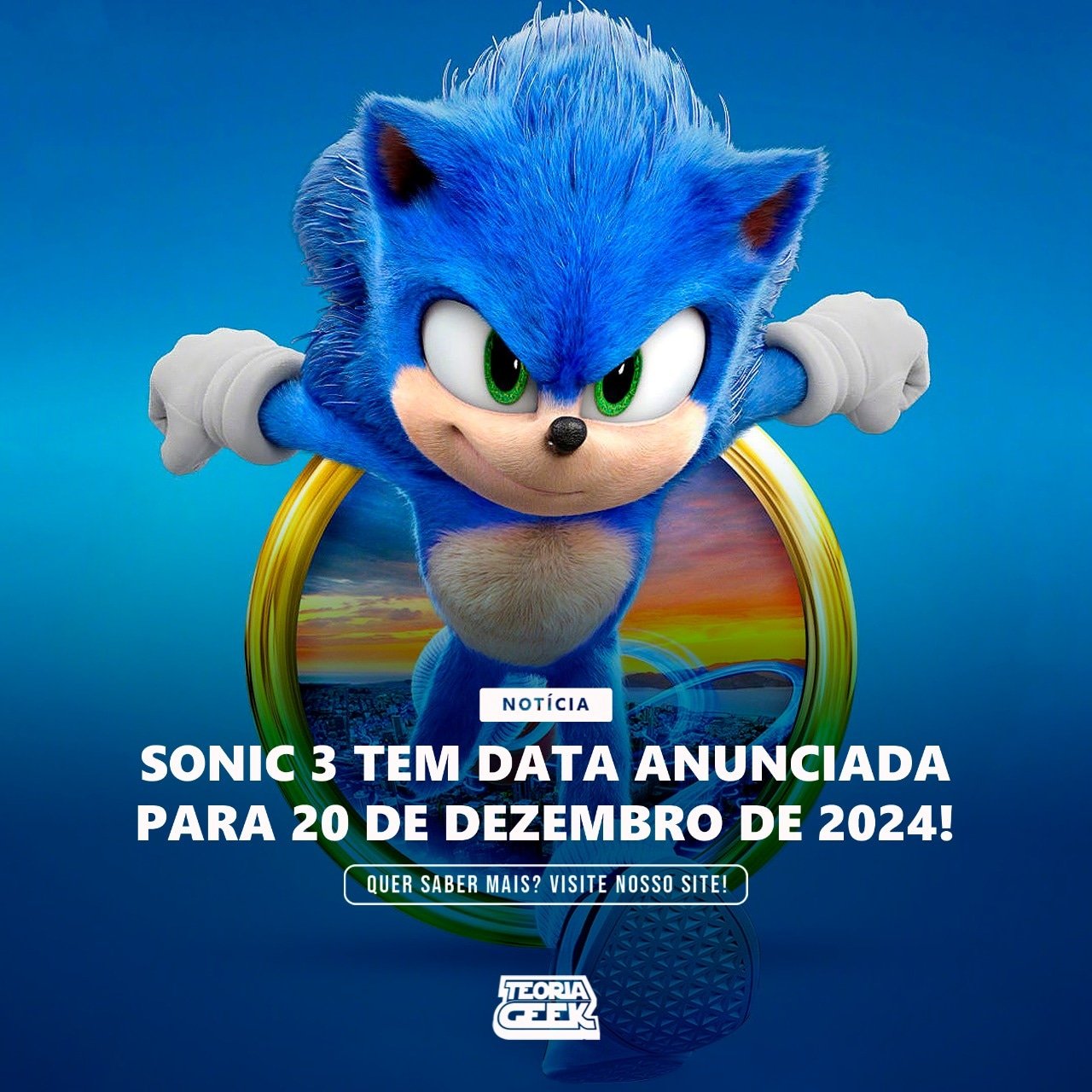 Sonic 3 é confirmado para dezembro de 2024 - Cinema10