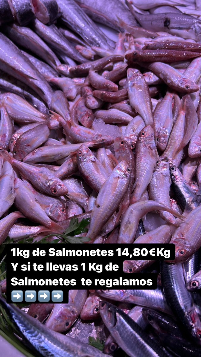 serie_oro's tweet photo. HOY CON EL KILO DE SALMONETES REGALAMOS 1 Kg de sardinas ! 😎😎😎 https://t.co/LeVOLk7zM8