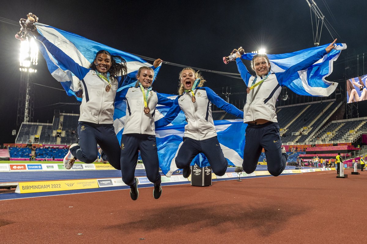 scottishathletics (@scotathletics) on Twitter photo MEDAL MOMENT
WOMEN'S 4X400m BRONZE
#SALtogether #B2022
We're still getting thru' all <a href="/Bobby_ThatOneMo/">Bobby Gavin</a> images <a href="/birminghamcg22/">Birmingham 2022</a> <a href="/Team_Scotland/">Team Scotland</a>
Love this one 🏴⬇️
<a href="/Becca7399/">Rebecca Matheson</a> Jill Cherry <a href="/_ZoeyClark/">Zoey Clark</a> <a href="/yourfitnic/">Nicole Yeargin, Oly</a>
<a href="/PitreavieAAC/">Pitreavie AAC</a> <a href="/AberdeenAAC/">Aberdeen Amateur Athletic Club</a> <a href="/EdinburghAC/">EdinburghAC</a> <a href="/PandJSport/">P&J Sport</a> <a href="/Tyrone_M_Smith/">Tyrone Smith</a> MEDAL MOMENT
WOMEN'S 4X400m BRONZE
#SALtogether #B2022
We're still getting thru' all <a href="/Bobby_ThatOneMo/">Bobby Gavin</a> images <a href="/birminghamcg22/">Birmingham 2022</a> <a href="/Team_Scotland/">Team Scotland</a>
Love this one 🏴⬇️
<a href="/Becca7399/">Rebecca Matheson</a> Jill Cherry <a href="/_ZoeyClark/">Zoey Clark</a> <a href="/yourfitnic/">Nicole Yeargin, Oly</a>
<a href="/PitreavieAAC/">Pitreavie AAC</a> <a href="/AberdeenAAC/">Aberdeen Amateur Athletic Club</a> <a href="/EdinburghAC/">EdinburghAC</a> <a href="/PandJSport/">P&J Sport</a> <a href="/Tyrone_M_Smith/">Tyrone Smith</a>