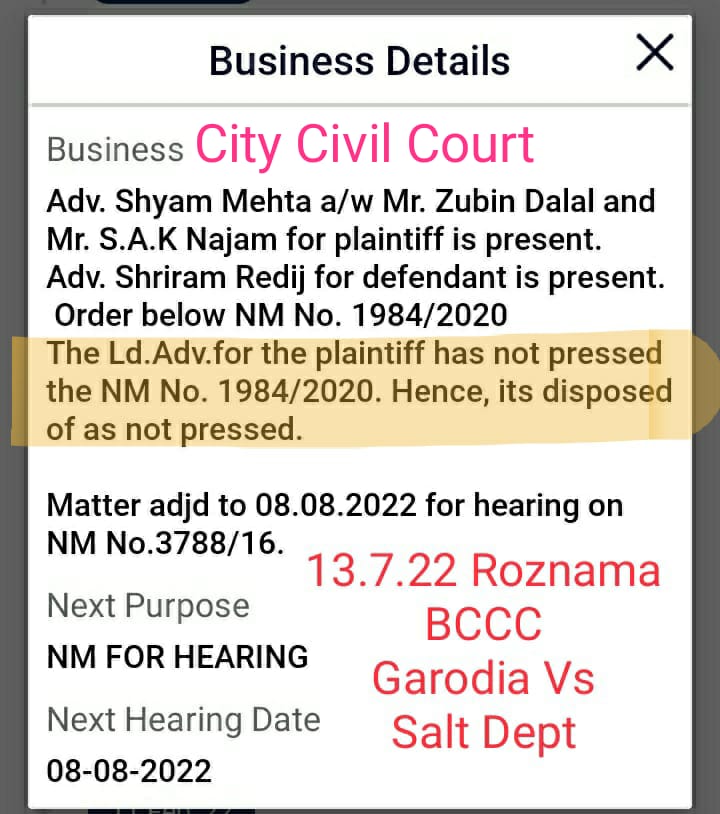 The point of this litigation by Garodia and Union Govt was only to stop Kanjur depot from being completed. Now that the new Dy CM has given the go ahead in Aarey, the case which stalled the Kanjur work has been quietly withdrawn. IT cell trolls will now see the merits in Kanjur