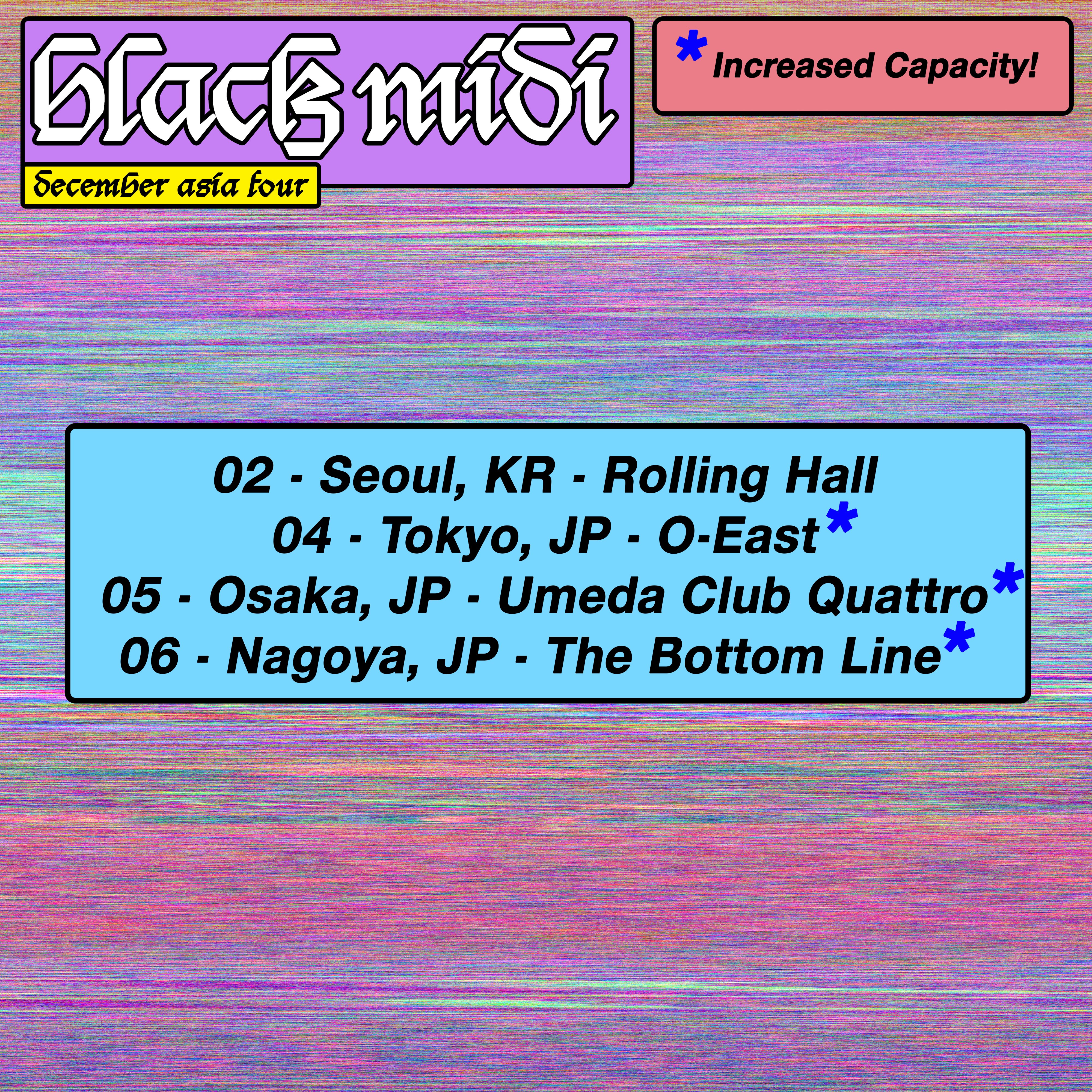 black midi on X: “Short Asia tour this December - the Japan shows 