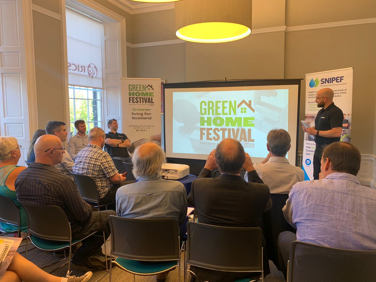 SELECTYvonne's tweet image. Full House this morning for @SNIPEFtech presentation at Green Homes Festival #ghf22 #edfringe @cicvforum