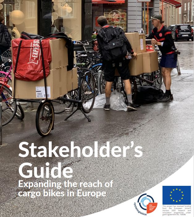 The new CCCB Stakeholder's Guide: 'Expanding the reach of cargo bikes in Europe' provides insights on the booming European cargo bike market and a roadmap for a cargo bike eco-system toolbox. cyclelogistics.eu/sites/default/… @CycleLogistics @EUgreendeal