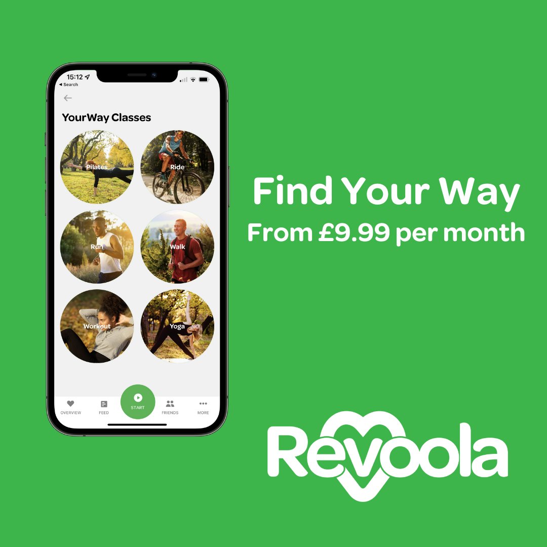 Revoola is the app that allows you to find your own way to exercise, the choice is yours. Whether you want to join a pre-recorded session and compete with people live, or just go for a walk. Revoola is for everyone, so find your way to health with the help of the Revoola app.