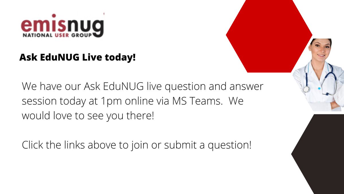 Edunug1's tweet photo. Please click here to register your question(s): https://t.co/UPFMRaZV1G
Ask EduNUG LIVE join here today at 1pm: https://t.co/dfqtalmZ2V https://t.co/1xBK91eQmd