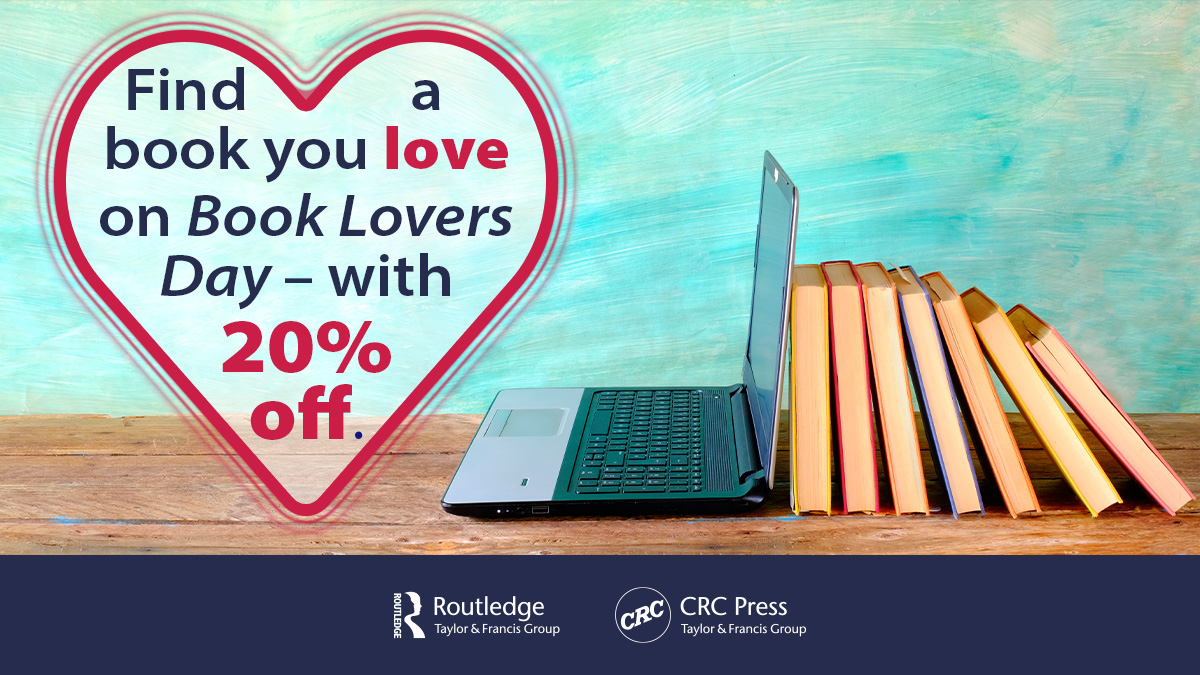 routledgebooks's tweet photo. Find a book you love this #BookLoversDay - here's 20% off all books with the code BLD20. 
Browse our brilliant catalogue of titles here: https://t.co/e2NSQhW509 
#Bibliophile #LoveBooks #Humanities #MediaArts 📚💙📖 https://t.co/LBAPb3JFol