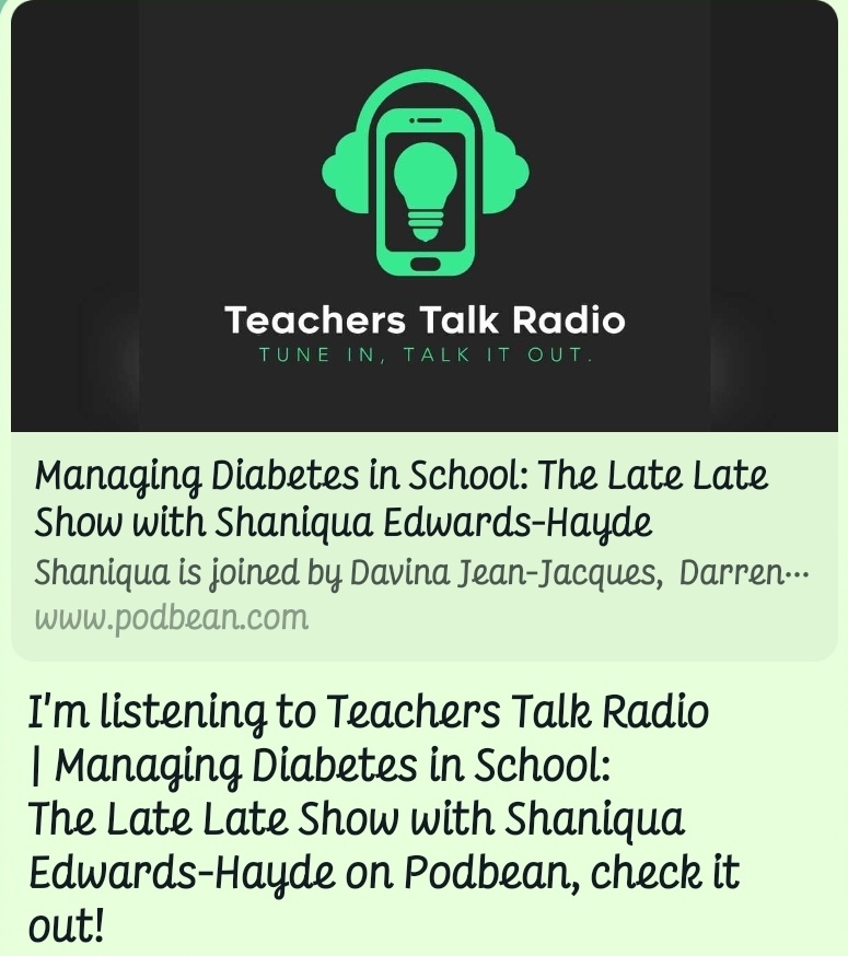 Had a great opportunity to discuss education in schools for children and young people with diabetes. Here are the links if you want to have a listen
podbean.com/ei/pb-mwkek-12…
open.spotify.com/episode/1adyqP…
podcasts.apple.com/gb/podcast/tea…
linkedin.com/posts/ttr-admi…
youtu.be/8awC22nRH10