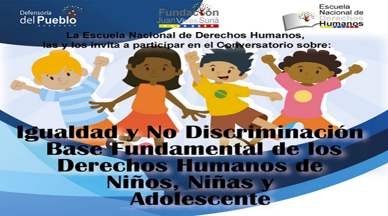 VTVcanal8's tweet photo. Escuela Nacional de DD.HH. realizará conversatorio por la igualdad y no discriminación de niños y jóvenes

#AlRescateDeNuestrosBienes 

https://t.co/CQnlkWJiNJ https://t.co/iK8BdULovl