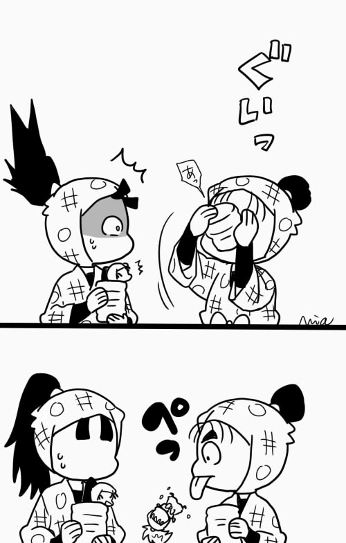 学級茶。

うちの庄ちゃんなんでこんなにさぶろに冷ややかなんだろう・・・?? 