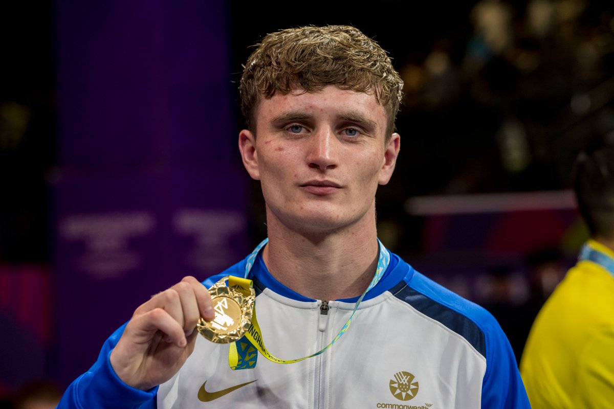 BoxingScotland's tweet photo. 📰| NEWS: "To be named the best is brilliant."
 
@Team_Scotland boxer @sam_hickey20 named as the Best Male Boxer of the 2022 Commonwealth Games, after winning the Middleweight Gold medal in Birmingham. 

Full story⬇️

https://t.co/bQZsBSKV9L

#TeamScotland #B2022 https://t.co/hvKrJw5xMk