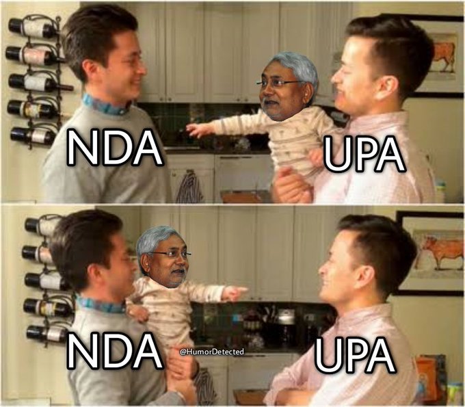 Im_RKS_'s tweet photo. Phir se Nitish Chacha gaadi badal liyee 💀

5 th time 😂

#BiharPolitics https://t.co/NA2oVpt3uW