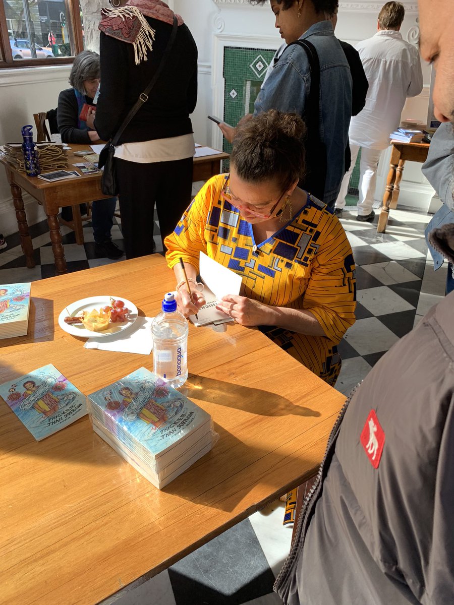readerwarehouse's tweet photo. We were at the launch of Khadija Heeger's new poetry collection - Thicker than Sorrow by @modjaji_bks 🎉📚🥳

Special signed copies will be available shortly on our website and Tokai &amp; Kloof stores!

#WomensDay #poetrylovers #localtalent #booksof2022 #khadijaheeger #modjajibooks https://t.co/vTyKVyNtt6
