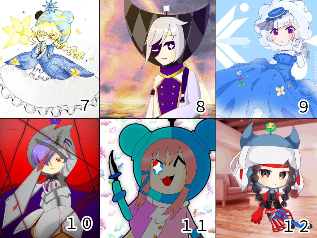 mumeidenpa's tweet photo. #誰のキャラデザだゲーム

さて今回のお題は｢王子&amp;王女｣です！！僕は8番の子をかかせて頂きました！。さて、僕のデザインした子は誰でしょう？ https://t.co/Ugtxi1sDUM