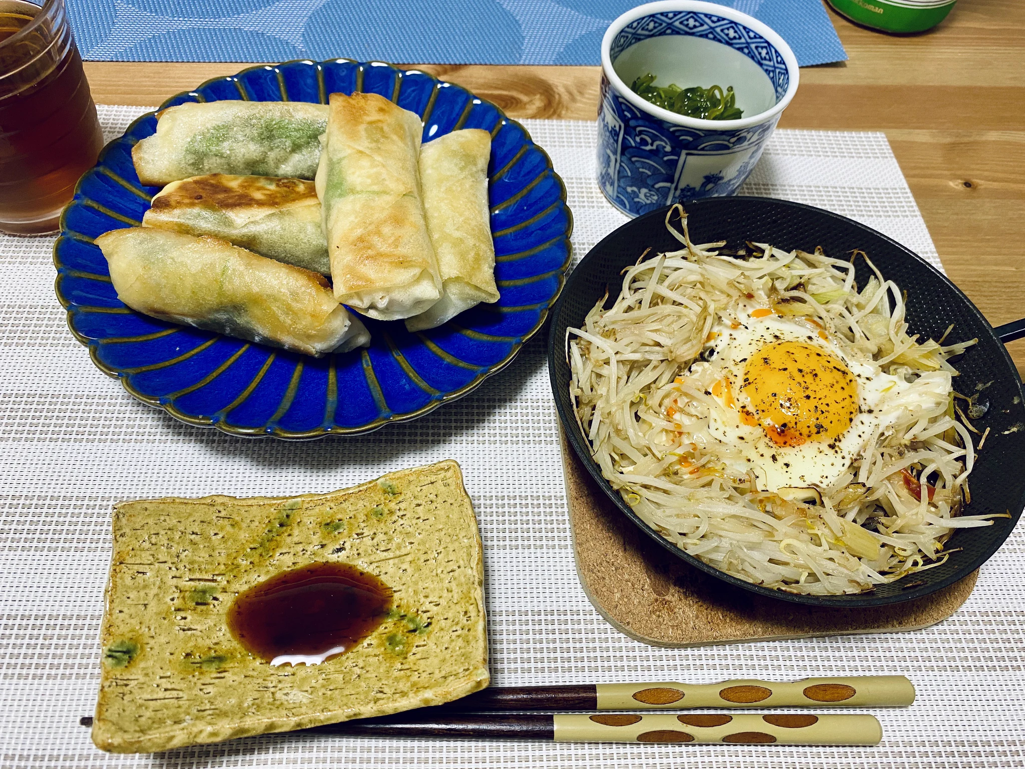 ささみ大葉チーズの春巻き美味しい🌿
サバ缶に飽きた旦那氏が喜んでいる  