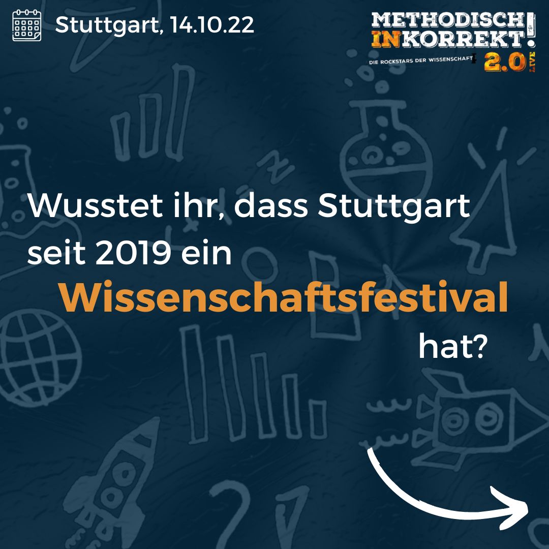 MInkorrekt's tweet photo. In unserer Reihe stellen wir unsere Tourstädte und ihre Science Facts vor – heute: #stuttgart! Am 14.10. geht dort im @Theaterhaus unsere #tour weiter. Tickets gibt es hier: https://t.co/FNPdnIMFLV 

Kanntet ihr den Science Fact schon? #sciencefact #minkorrektlive #wissenschaft https://t.co/7TjGPj524d