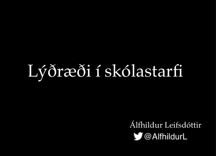 Hef komið að endurmenntun kennara í Kópavogi í sennilega 7 ár - í dag var fókusinn á lýðræði í skólastarfi í hressum hópi kennara ✌🏻 #menntaspjall