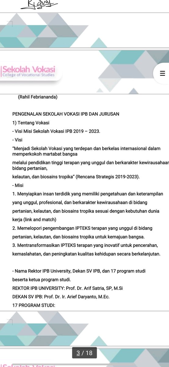 RahilFebrianan1's tweet photo. [Keseruan mengerjakan penugasan mahakarya angkasa]
Asik banget ngerjain mahakarya angkasa!! #TheGlimpseStoryofGatamalaAgrinawa
#IPBDigdaya #vokasiimpact #VOKASIJUARA #MPKMB59SVIPB https://t.co/XziLa6YXM6