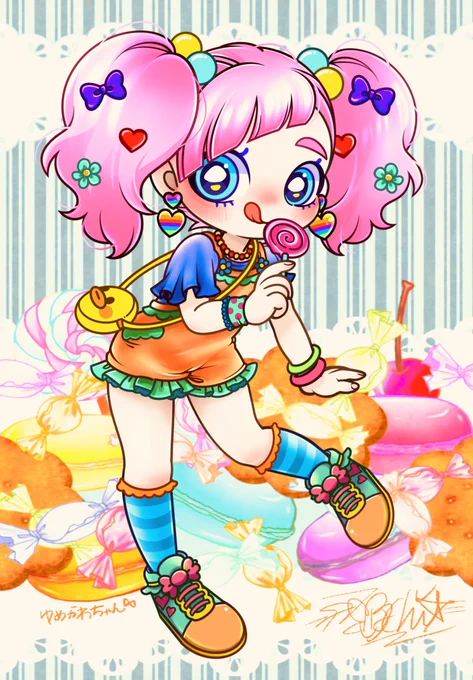 カラフルポップ🦄🌈かわいい担当❣️
ななめ前髪とふわふわツインテール🎀
水色のおめめがかわいい🥹💕
🌈☁️💘ゆめかわちゃん💘☁️🌈
よろしくネっ❣️❣️❣️❣️
#ゆめかわちゃん
#むちコレ7
#オリジナルキャラクター
#カラフルポップ 
#usachimus 