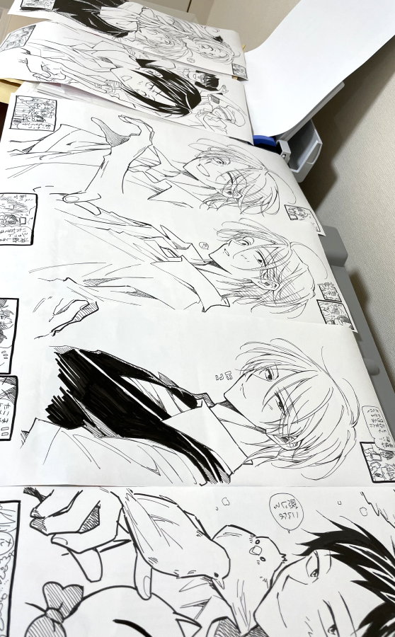 色校乾燥中。当選者数を増やしたので、色校サイン6名様+サイン本3名様の計9名様にプレゼントとなります😃 