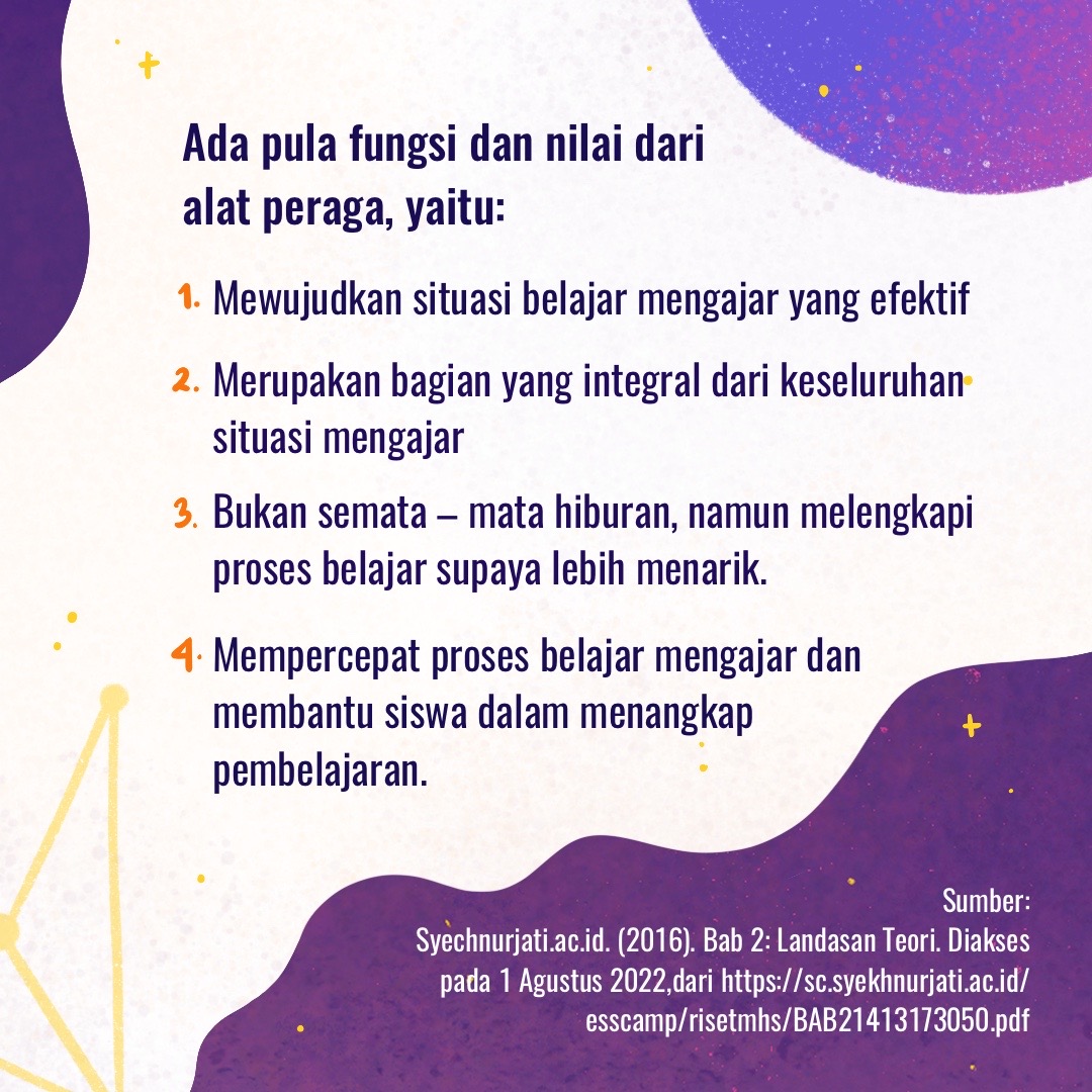 bellisags's tweet photo. Proses peningkatan literasi sains, khususnya bagi anak di jenjang Sekolah Dasar atau lebih rendah, akan lebih efektif bila dilakukan dengan lebih interaktif dan disajikan dengan menarik.

Salah satu caranya adalah dengan menyajikan pembelajaran menggunakan media alat peraga. https://t.co/KLRy9Kepc9