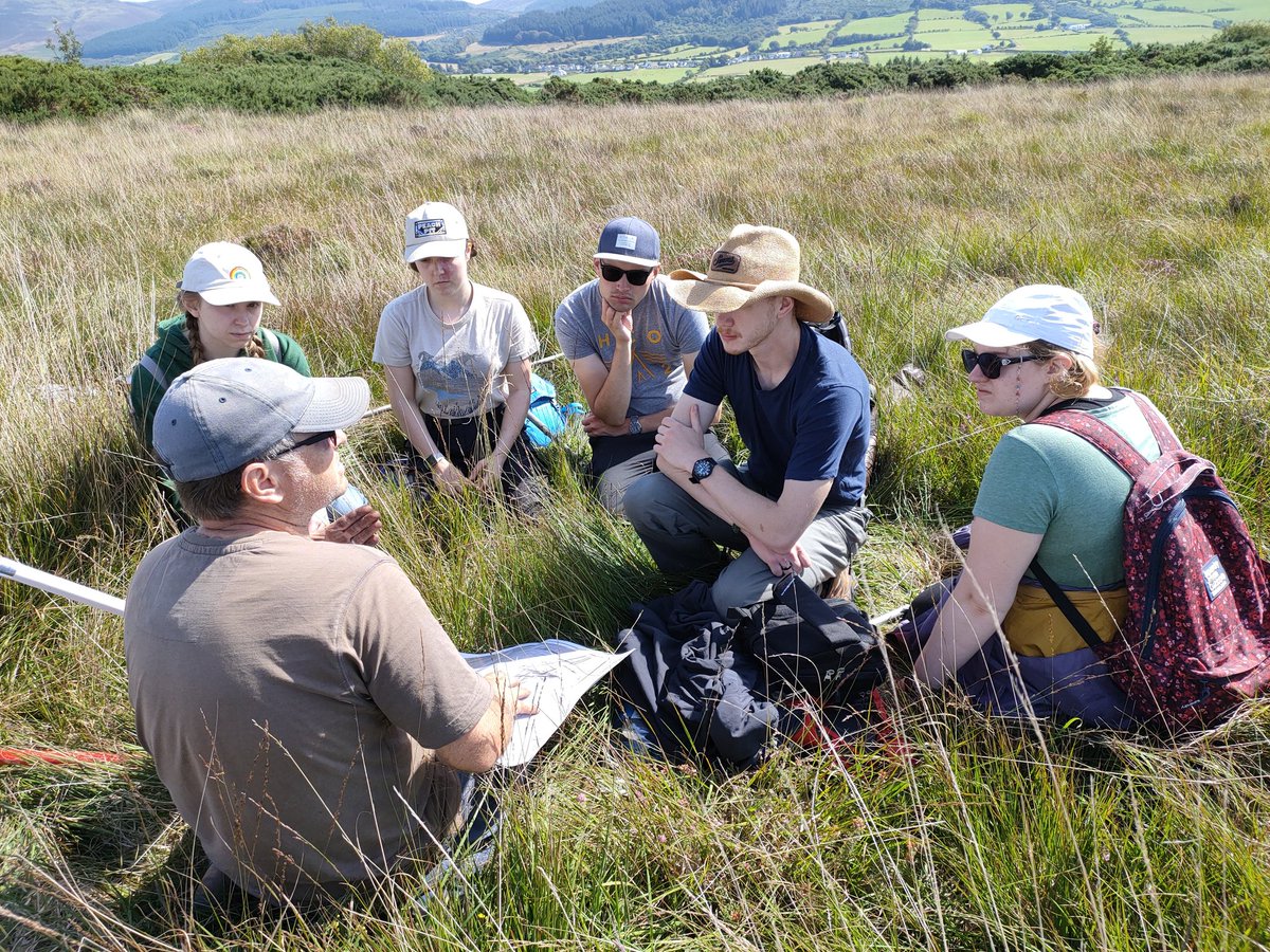 Fossilbeetle's tweet photo. Looking at Lidar data at #Drumadoon #Arran #darkosholidays as we start palaeo work #scotlandiggs2022 @urbanprehisto @gmacg_1 @McfadyenLesley @BU_IMSET https://t.co/C9NvLBUNLt