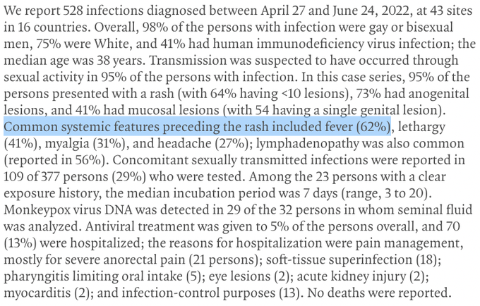 Guess what highly contagious pathogen's first symptom is fever? And fever screening has been a standard
