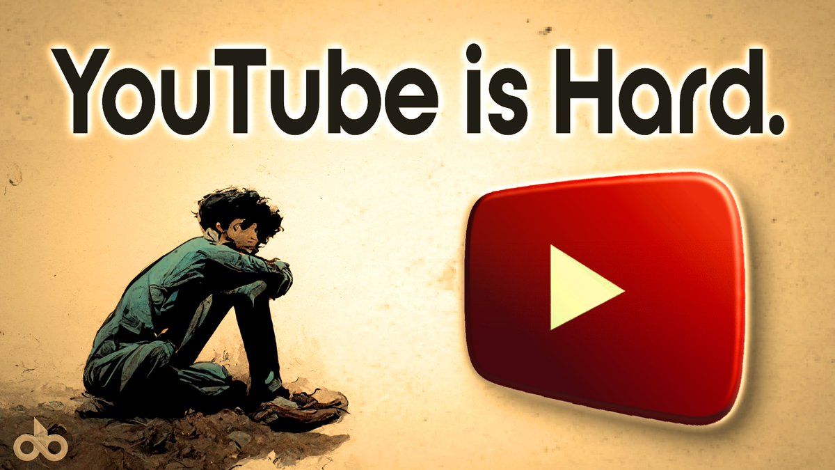 I'll make a bold statement;
YouTube is the hardest job you'll probably ever sign up for.
That misconception is the single biggest reason most young creators fail. 
Tell me if you agree with what I was laying down here:
▶️ youtu.be/bMrYujiPDC4

#YouTube #growthmindset