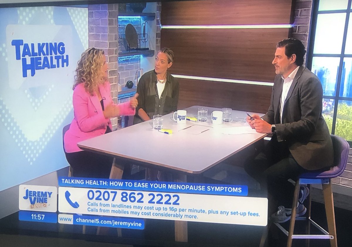 Fascinating interview with ⁦⁦⁦⁦⁦<a href="/cherryhealey/">Cherry Healey</a>⁩ on ⁦<a href="/JeremyVineOn5/">Jeremy, Storm & Vanessa On 5</a>⁩ prior to the launch of our brand new series tonight at 7pm #WomensHealth #BreakingTheTaboos #TimeToTalkAboutIt <a href="/channel5_tv/">Channel 5</a>
