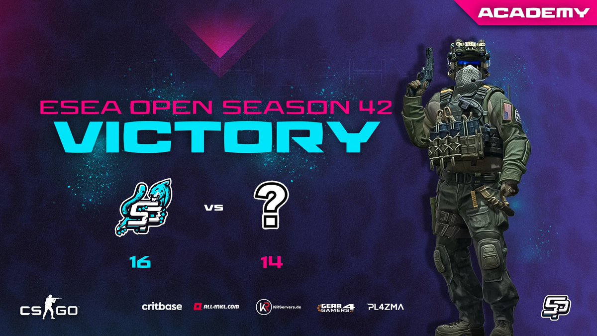 SNOWPARDS (@snowpards_eu) on Twitter photo Das erste Match in der <a href="/ESEA/">ESEA League</a> OPEN, Season 42 konnte unser #CSGO Academy Team gegen das
Team lqnely mit 16:14 für sich entscheiden. 🥳
Weiter so Jungs 💪🏼
#GOPARDS #BEPARD
#ESEA #ESEAOPEN Das erste Match in der <a href="/ESEA/">ESEA League</a> OPEN, Season 42 konnte unser #CSGO Academy Team gegen das
Team lqnely mit 16:14 für sich entscheiden. 🥳
Weiter so Jungs 💪🏼
#GOPARDS #BEPARD
#ESEA #ESEAOPEN