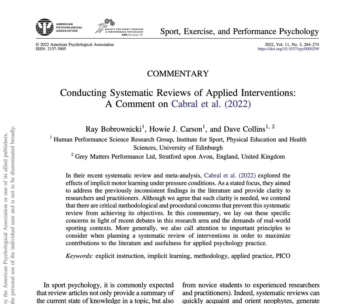 We have now published an article that (1) comments on this paper specifically and (2) calls attention to important principles to consider when planning systematic reviews more generally in order to maximise impact for applied practice.

doi.org/10.1037/spy000…