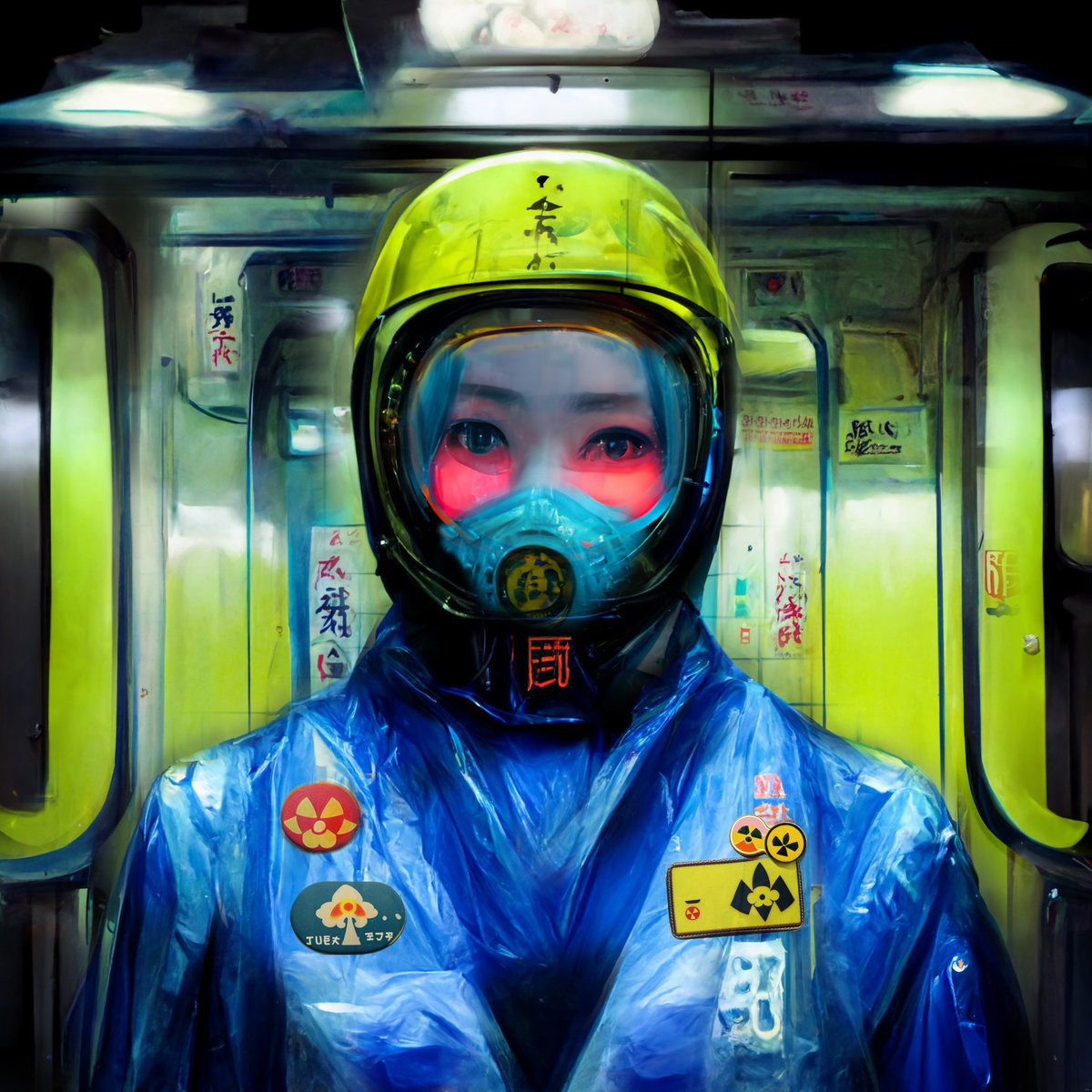 jigokunointan's tweet photo. Tepco 2033 - セクターブルーへようこそ // welcome to sector blue , please check your radiation level //
放射線レベルを確認してください
#deeplearning #nofutur #zone #stalker #Метро #kaiju #radioactive #metro2033 #cyberpunk #tepco2033 #intothezone #elyseum232 https://t.co/0QeBffHl8c