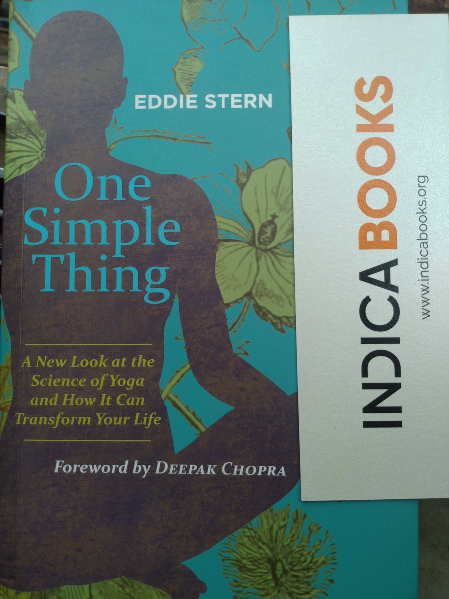 mah35h's tweet photo. Received #oneSimpleThing from Indica Books.
One Simple Thing: A New Look at the Science of Yoga and How It Can Transform Your Life 
(by Eddie Stern) @AbhinavAgarwal @eddiestern @IndicaBooks @IndicaOrg https://t.co/fLwf4CRiue