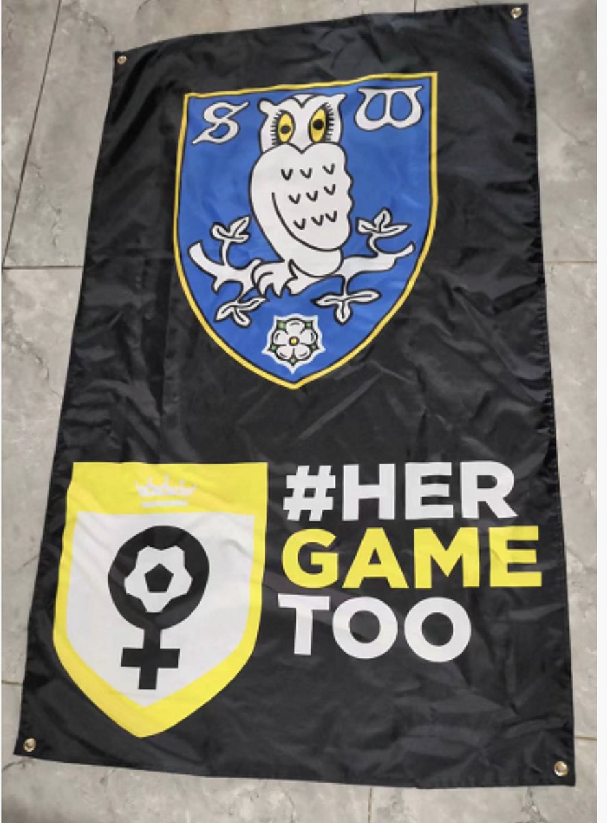 thebadgemanltd's tweet photo. The Latest Custom Made Official @HerGameToo Flags Being Sent Out to Customer’s Today 
If You Need One For Your Group/Club Please Get in Touch
Profits Donated Back to #HerGameToo Campaign &amp; Girls #grassrootsfootball @paigelauren18 @SerenOrmond @Victoria1867 @BeesYFC #customflag https://t.co/gZrUX6kKMd