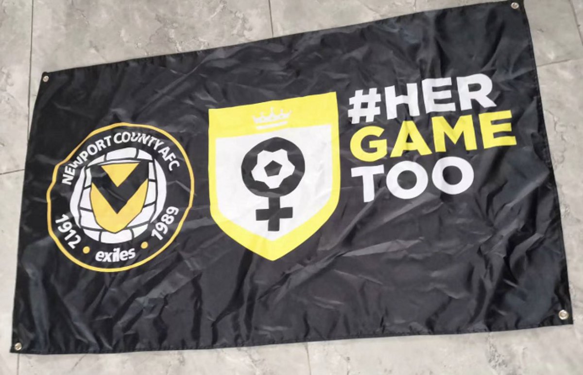thebadgemanltd's tweet photo. The Latest Custom Made Official @HerGameToo Flags Being Sent Out to Customer’s Today 
If You Need One For Your Group/Club Please Get in Touch
Profits Donated Back to #HerGameToo Campaign &amp; Girls #grassrootsfootball @paigelauren18 @SerenOrmond @Victoria1867 @BeesYFC #customflag https://t.co/gZrUX6kKMd