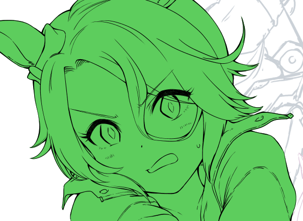 「skeb wip 」|ハルタロのイラスト