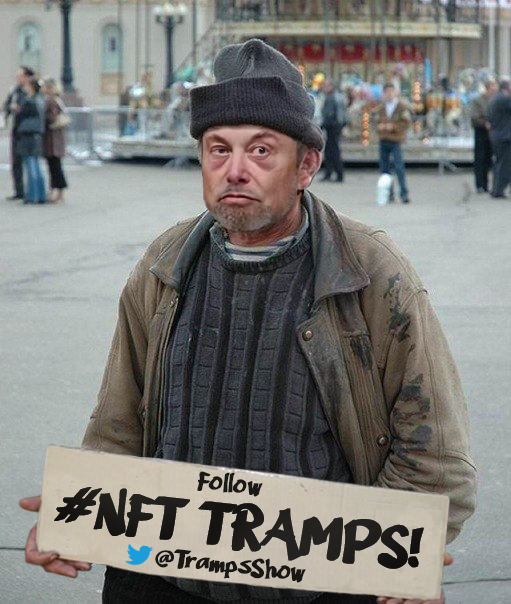 TrampsShow's tweet photo. 🔥 @elonmusk  If you make a promo for our #NFT project TRAMPS, you will also have a chance to win 💵$250!! Hooray! 🥳

#NFTs #NFTsales #ElonMusk #TRAMPS #NFTTRAMPS #NFTCommunity #NFTGiveaway @opensea @Twitter https://t.co/xq0G8pw74W