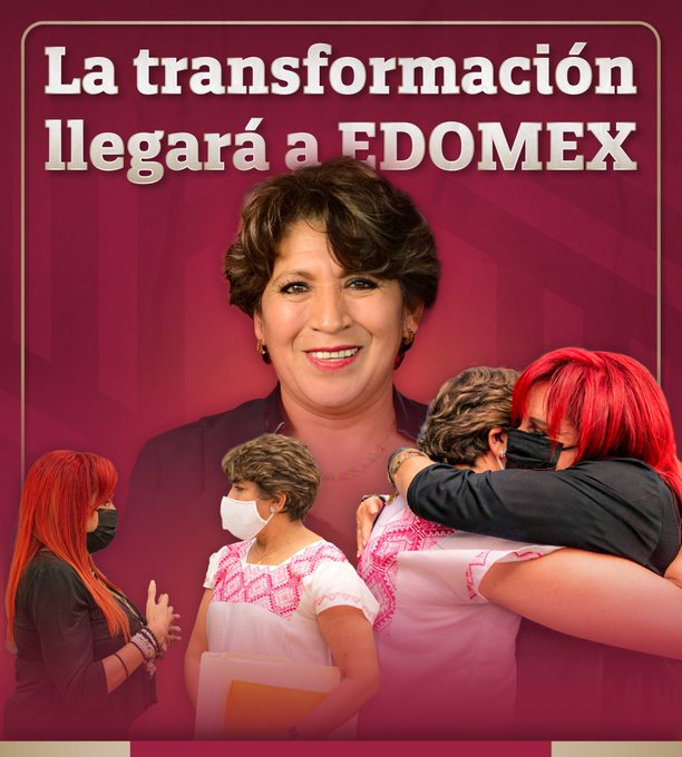 Twetthor3R's tweet photo. Al @Edomex  va a llegar la TRANFORMACIÓN  con
@PartidoMorenaMx y la #4TVá 

#EdoMexEsMorena 

Con @delfinagomeza 
@lopezobrador_ https://t.co/3NT7Z0dBZ9