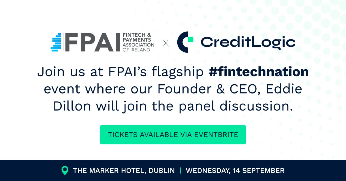 We are honoured to be a panellist at the Fintech National Annual Conference at The Marker Hotel, Dublin 2, on Sept 14th.

At the #fintechnation event we will be talking about the industry, our insights and our perspectives on the developments shaping the Irish Fintech ecosystem.