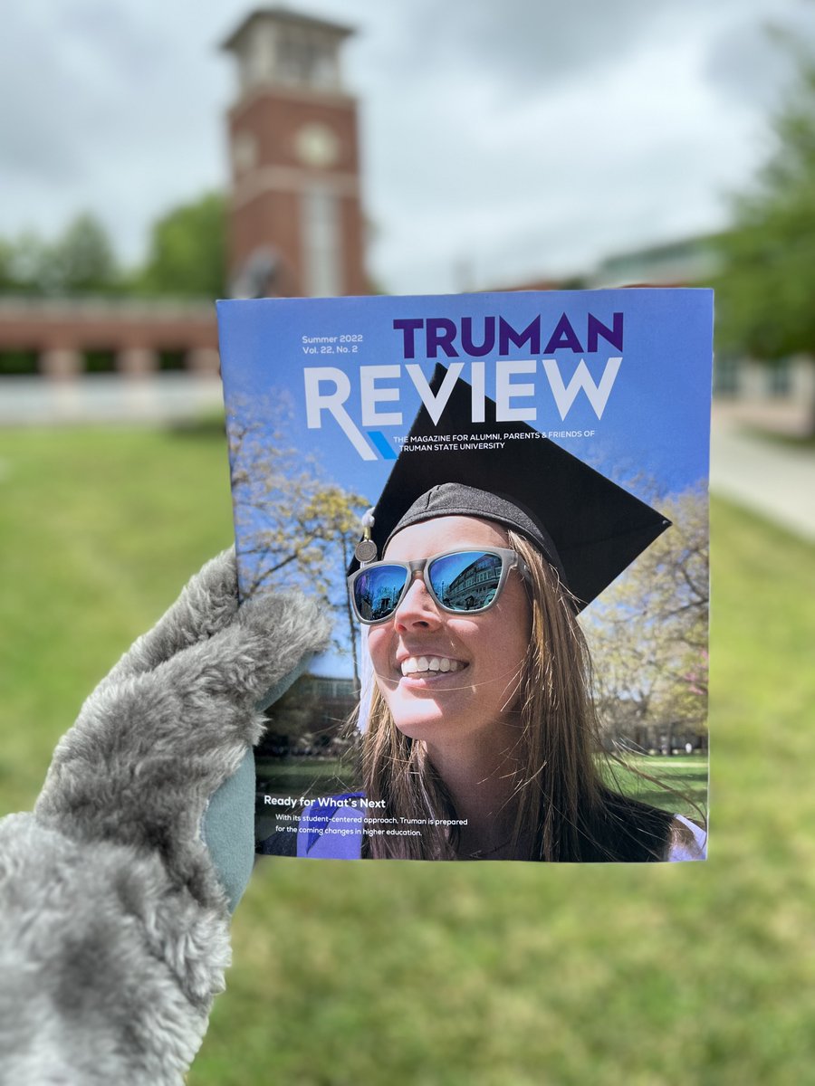 TrumanState's tweet photo. Spike got a preview of the new Truman Review, he gave it two paws up 🐾  

Be on the lookout for yours! https://t.co/H47g9kl6CY